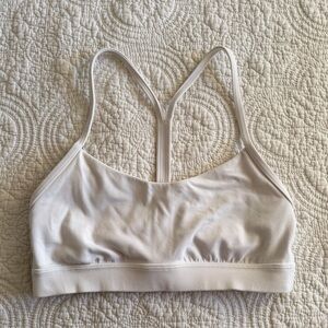Lululemon Flow Y Bra White size 6